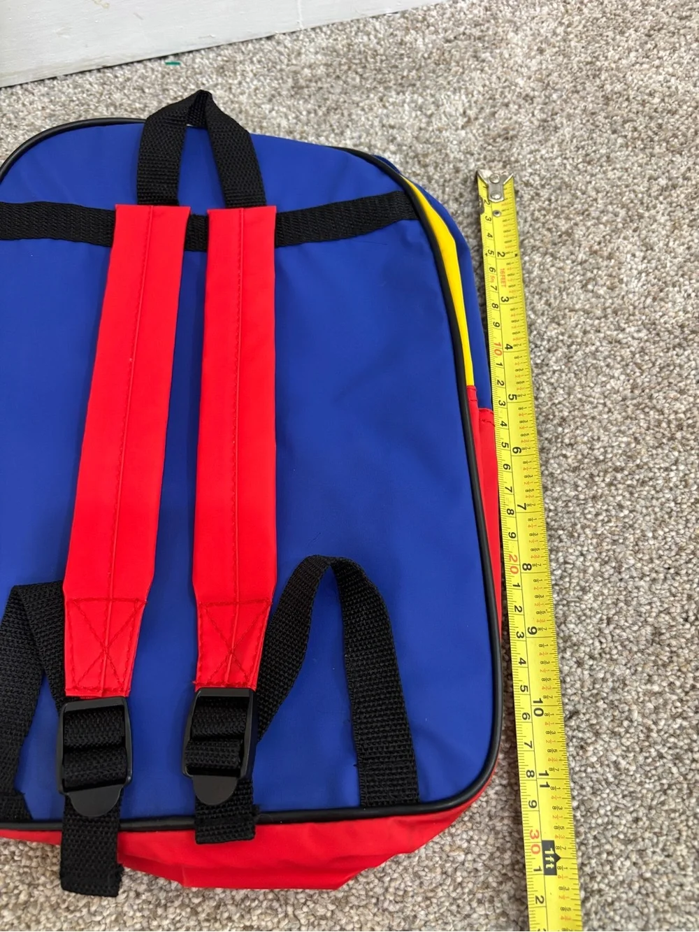 Vintage 1997 Dr. Seuss & His Friends Primary Colors Book Bag Backpack